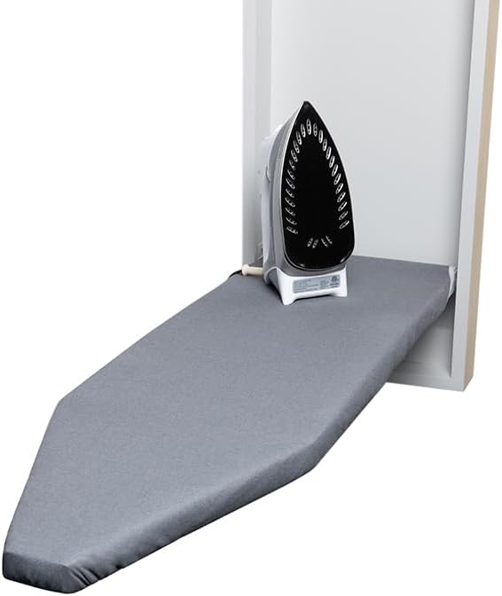 TIVIT Ironing Board Cover for Handi-Press Iron-A-Way Wall Mounted Ironing Boards 42-46" Long Adjustable Straps, Alumitek, Scorch Resistant, Thick Padding - Made in Italy - Oeko-TEX Certified