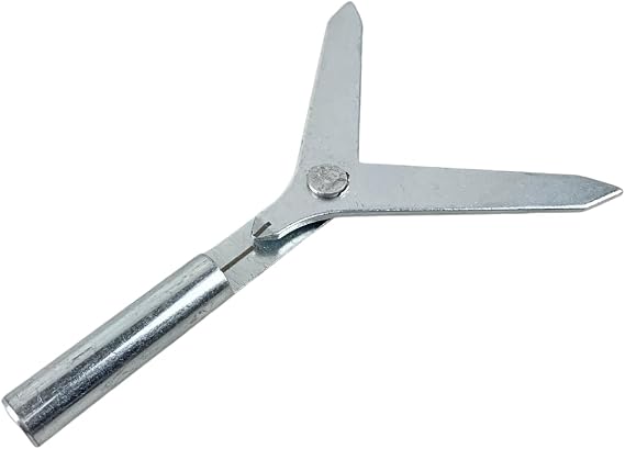 PRECISE 4" (10.2 cm) Round Bar Center Finder | Steel Construction | Self-Adjusting | Etched Center Marker
