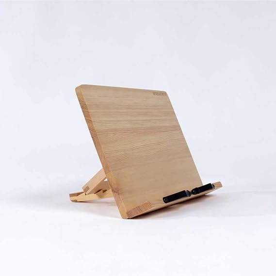 gugarwood Adjustable Pine Wood Book Reading Stand - Handmade Solid Wood Book Holder - Gugar Book Support