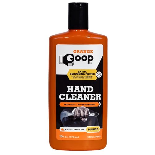 GOOP Orange Liquid with Pumice Multi-Purpose Waterless Hand Cleaner - 16 oz Flip-Top Bottle