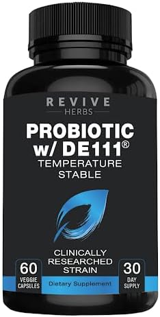 Advanced Probiotic with DE111 Strain (Bacillus subtilis). Spore Forming Probiotic. No Refrigeration Needed. 11.5 Billion Organisms. Probiotics for Women and Men. 60 Vegetable Capsules.