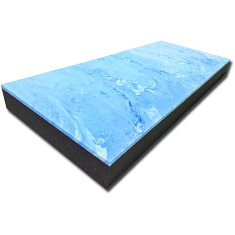 FoamTouch 6 x 39 x 72 Bunk Mattress, Gel Memory Foam on High Density Charcoal Foam, RV Mattress Replacement, Cover Not Included