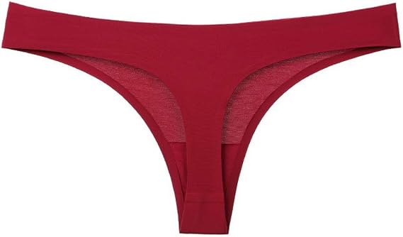 Women's Traceless Thongs Low Rise Ice Silk Underwear