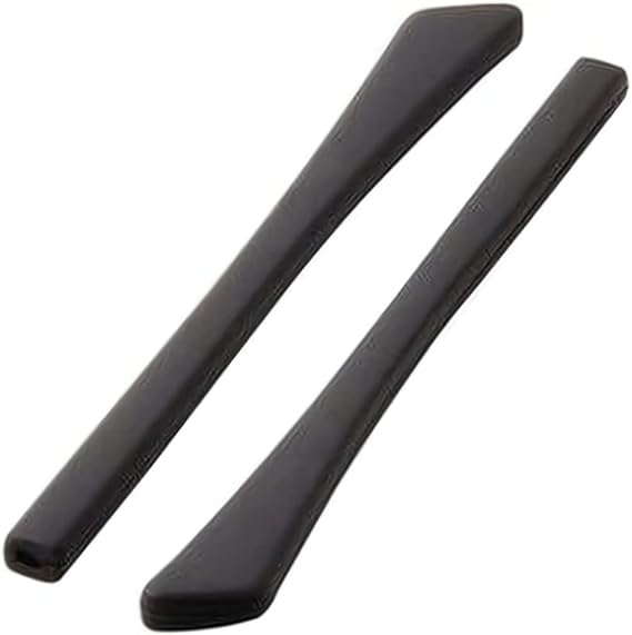 Eyeglass Sunglasses Temple Tips,BEHLINE Temple End Tips Ear Pads Tube Ear Sock,Soft Silicone Anti-Slip for Flat Thin Metal Eyeglass Legs 2mm X 1mm (Black,1 Pair))