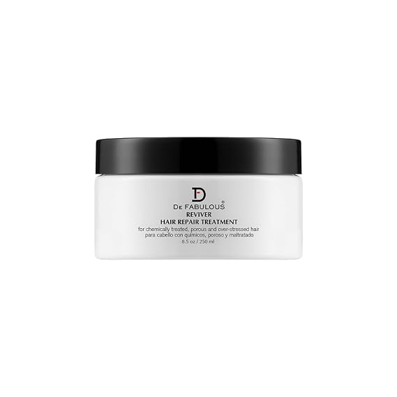 De Fabulous Reviver Hair Repair Treatment, Professional Salon-Quality Strengthening & Deep Moisture for Chemically Treated, Post-Color & Severely Damaged Hair, 8.5 oz