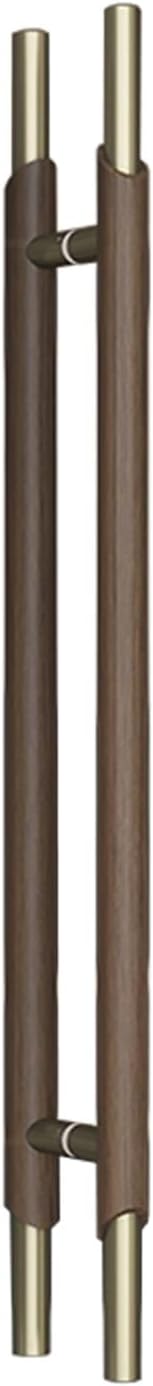 Solid Wood Door Pull Handle for Glass Door, Modern Front Door Long Push Pull Handle, Commercial Bar Pull Handle, for Shops/Residential(Color:Style2,Size:60X30cm(23.6"X11.8"))