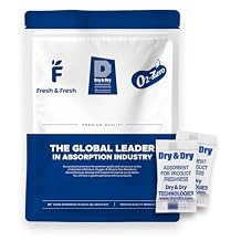 Dry & Dry 0.5 Gram[1000 Packets] Food & Pharmaceutical Safe Silica Gel Packs Desiccants - Rechargeable Tyvek Silica Gel Packets, Moisture Absorbers, Desiccants Packets, Silica Gel