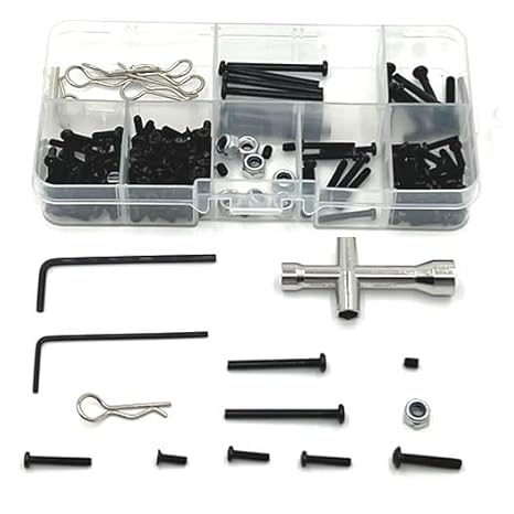 Screw Kit Parts for Hyper Go H14BM Screws Kit Replacement,for MJX Hyper Go Screws Replacement,for MJX 14301 14302 14209 14210 Screw Wrench Set.