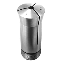 Lyndex 520-015 5C Round Collet, 15mm Opening Size, 3.27" Length, 1.485" Top Diameter, 1.25" Bottom Diameter