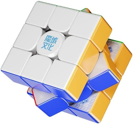 Moyu Super Weilong v2, Magnetic Cube Stickerless 3x3 Maglev Easy Turn & Smooth Ball-Core Version Design Faster & Professional(Maglev Version)