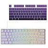 MonsGeek FUN60 Pro SP Wired Model 0.01mm Rapid Trigger Magnetic Switch Gaming Keyboard White + Purple Gradient Keycaps