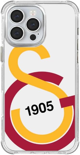x Dekomus Lisanslı Galatasaray Iphone 16 Pro Büyük Logo Sarı Kırmızı Şeffaf Telefon Kılıfı "Dekomus Cep Defteri Hediyeli"