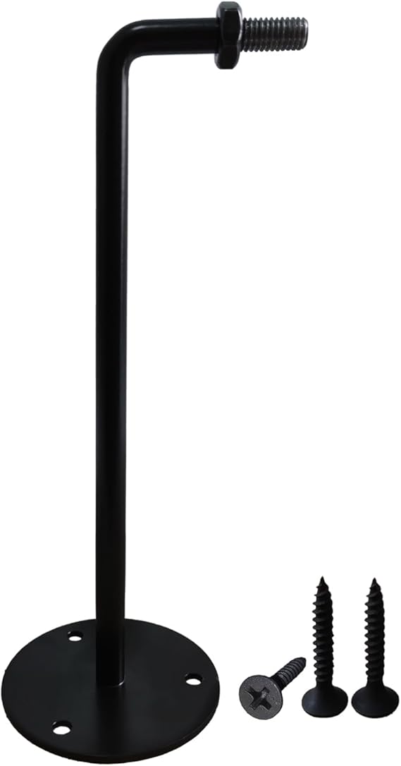 CHADWICK Wall Mount Mannequin Head Stand Bracket, Black, Stand Only