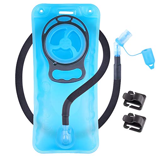 2L Hydration Bladder, Water Bladder for Hiking Backpack 2 Liter Water Storage Bag with Insulated Tube, Hydration Back Pack Replacement for Outdoor Camping Running Cycling