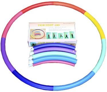 Weighted Hula Hoop, Trim Hoop 2MS, 2.3lb Medium-Small, Rainbow, Lose Fat