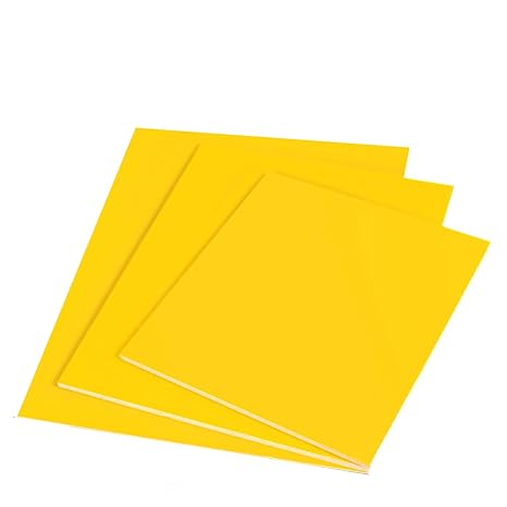 JAXU CWN 'ART 2 Pcs 3240 Fiberglass Sheet Epoxy Resin Insulating Board DIY Electrical Engraving Cutting 200 x 200 x 4mm, Yellow