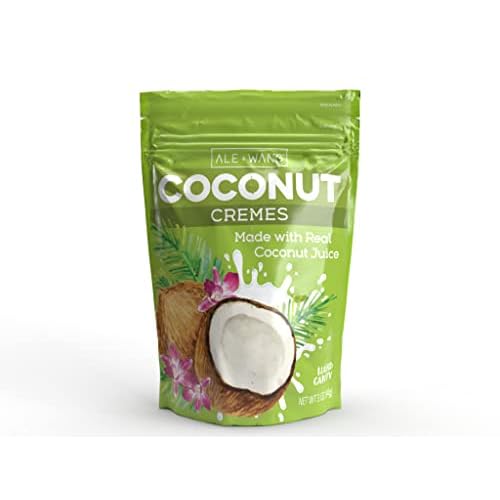ALE  WANG Coconut Cremes Hard Candy | Made with 100% Pure Coconut Milk | Great Alternative to Chocolate, Caramel, and Toffee 1-Pack