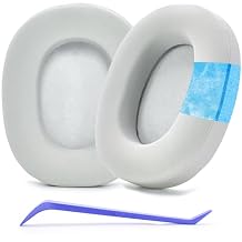 Defean XM6 Cooling-Gel Replacement Ear Pads Ear Cushions Compatible with Sony WH-1000XM6 Wireless Headphones (Platinum Silver)