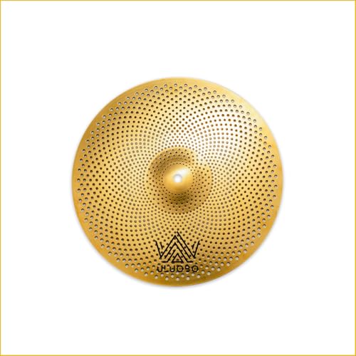 12 inch Splash Cymbal, Low Volume Small Quiet Silent Cymbal for Drum Pratice Gold, 1 Piece