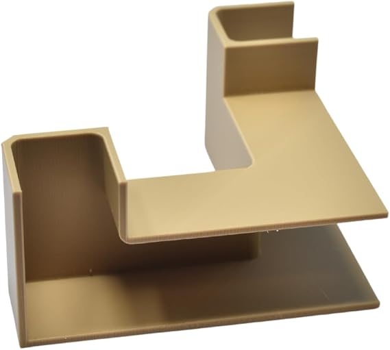 REEFSHAPE - Aquarium Underground Tunnel | Fish & Shrimp Hideout for Aquariums | Unique Underground Viewing Tunnel | Made in USA (Corner Tunnel, Tan)