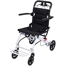 YOXIER Transport Chair,Portable Transit Travel Wheelchair, Folding Transport Wheelchairs for Adults and Seniors Support 180lbs,Folding Transport Wheelchair for Adults, Portable Travel Size 2