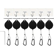 DS.Distinctive STYL VR Accessories Cable Management 6 Packs - Drill Free Retractable Ceiling Suspension System for HTC Vive/HTC Vive Pro Virtual Reality/Oculus Rift/PlayStation VR/Microsoft MR