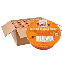 Franks RedHot Buffalo Dipping Sauce, Single-Serve Dip Cups, Signature Buffalo Flavor & Heat, For Takeaway and Dine-In Service, 1.5 fl oz (Pack of 100)