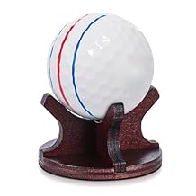 WinnerWhy Wooden Golf Ball Display Stand for Desk, 2 Inches Single Golf Ball Holder, Mini Wood Display Stand for Egg Rock Stone, Tabletop Decor Gift