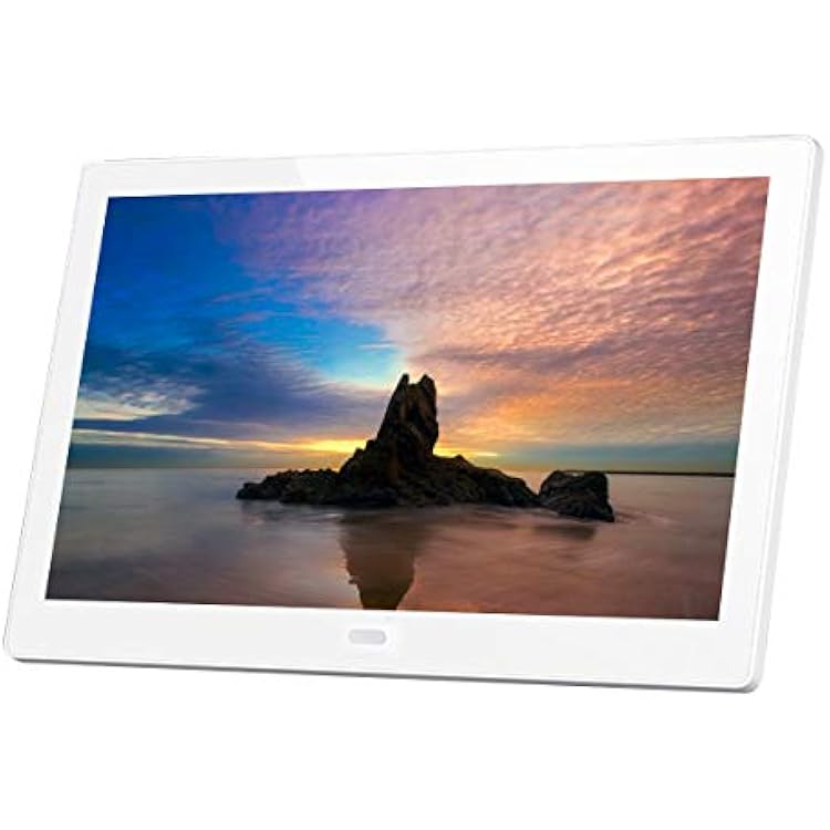 Digital Photo Frames 10-inch Smart Cloud Photo Frame with WiFi Connection, 1280 800 Resolution HD IPS Screen Decorative,White Color