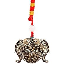 Fashion158 Pure Copper koi key Pendant antique hand Handles evil Spirits lucky Handmade vintage old Miscellaneous Collection