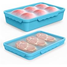 2 Piece Food Storage Containers with Lids,Reusable Large Fruit and Veggie Savers, Meal Prep Containers,Suitable for Storing Food in the Kitchen Refrigerator and Snacks in the Living Room