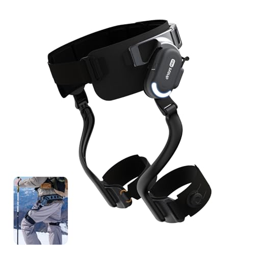 DNSYS X1 Carbon Pro Exoskeleton with Titanium Alloy, AI-Powered Leg Support Wearable Robot, 1.2HP Motor, 40km Base Range, 3s Battery Swap, for Hiking, Workout, Running, Size M Waistline 33.5-43.3in