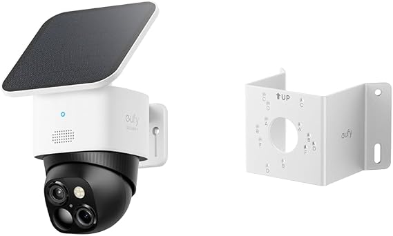 Anker Eufy SoloCam S340 Outdoor Security Camera + Wall Corner Mounting Hardware
