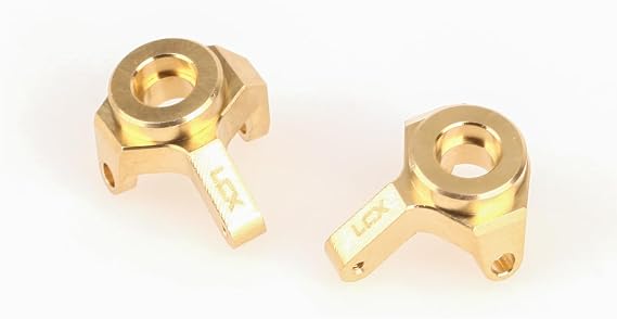 LCX Racing 1/24th RC Crawler Car CNC Machined Brass Steering Knuckle Set 7g/pcs for Axial AX24 XC-1 SCX24, Upgrades Parts Accessories