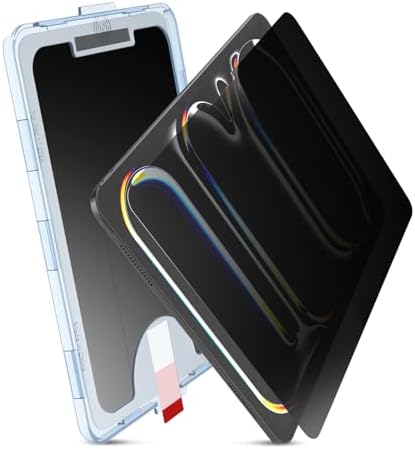 MOBDIK Privacy Screen Protector Compatible with iPad Pro 11 Inch M5 2025  M4 2024, Anti Spy, 9H Tempered Glass, EZ Kit 1 Pack