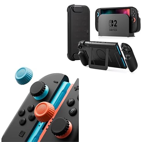 COOWPS P2 Switch 2 Protective Case and Thumb Grips