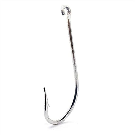 Mustad 34091D Classic O'Shaughnessy Forged Open Soft Ring Duratin Hook (100-Pack)