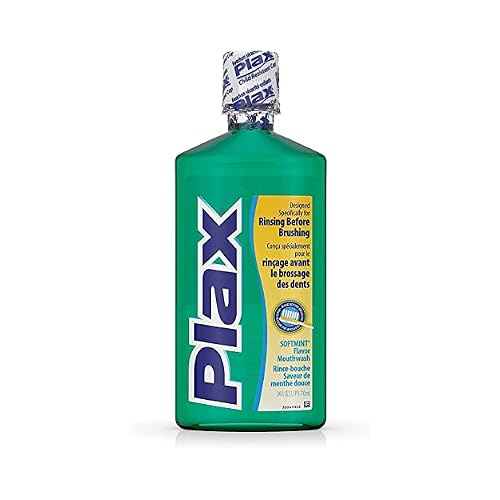 Plax Anti-Plaque Dental Rinse, Soft Mint - 24 Oz Pack of 5