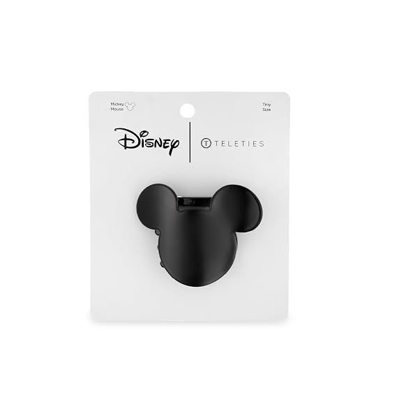 Disney TELETIES Mickey Mouse Shaped Tiny Flat Hair Clip
