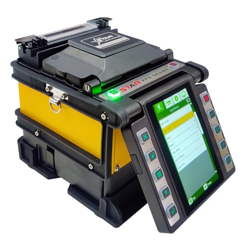 STAR Fiber Optic Fusion Splicer FFS-R12000 A Ribbon Fiber Splicing Machine with Dual Microscopic Camera ObservationHigh Definition LCD Display 8400mAh Li-Ion Battery