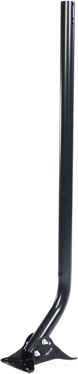 Antennas Direct ClearStream Universal Mast, 40-inch w/Hardware & Pivoting Base All-Weather Powder-Coated Steel Pole & Base, Easy Install (Black)