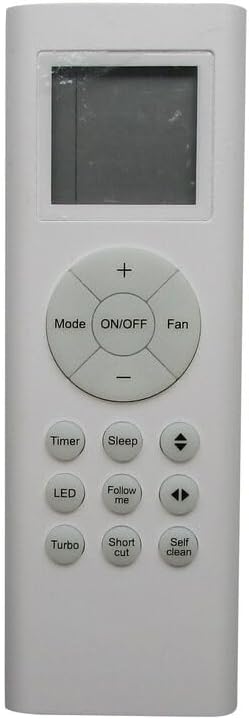 Remote Control for Pioneer RG66B6(B) BGEFU1 WYS009AMFI17RL WYS009GMFI17RL WYS009AMFI19RL WYS012GMFI17RL WYS012G-19 WS012GMF119HLD Room Window Air Conditioner