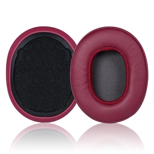 Replacement Earpads for Skullcandy Crusher EVO Headphones,Compatibel Crusher EVO Replacement Ear Pads,Upgraded Ear Covers with Soft Protein Leather,Optimized Noise Isolation Memory Foam Red
