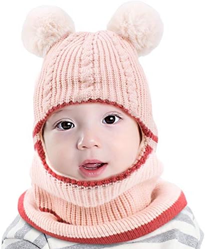 Thicken Winter Balaclava Beanie Hats, Winter Knitted Hat for Boys Girls