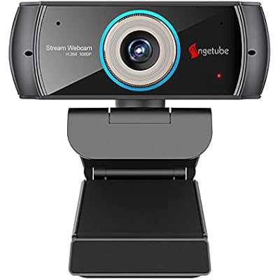 Angetube PC 1080P Webcam with Mic. USB Camera for Video Calling & Recording Video ConferenceOnline TeachingBusiness Meeting Compatible with Computer Desktop Laptop MacBook for Windows iOS Linux
