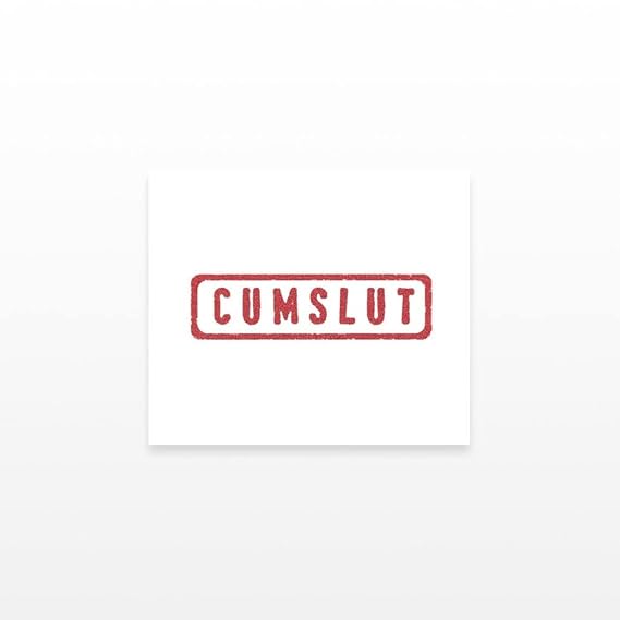 2 Cumslut Temporary Tattoos