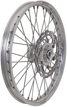 Warp 9 Complete Wheel Kit - Front 21 x 1.60 Silver Rim/Silver Hub/Silver Spokes and Nipples for KTM 350 EXC-F 2012-2018