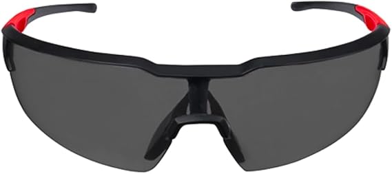 Milwaukee Anti-Fog Safety Glasses Tinted Lens Black/Red Frame 1 pc. - Case of: 1;