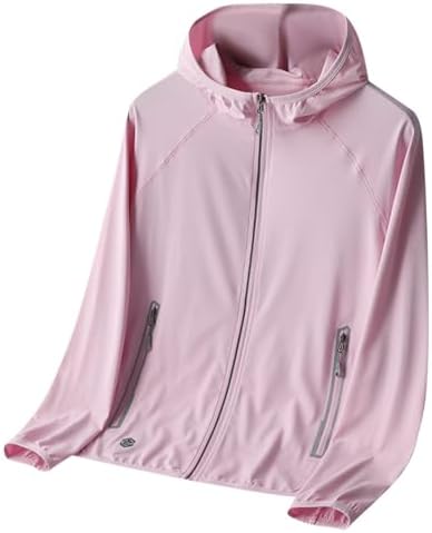 Womens Casual All Over Ice Silk Breathable Sun Protective Clothing Junior Cardigans Long Sleeve