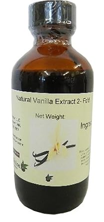 OliveNation 2X Natural Bourbon Vanilla Flavor - Double Strength Vanilla for Baking, Cooking, Ice Cream, Frosting, Non-GMO, Kosher, Gluten Free, Vegan - 4 oz